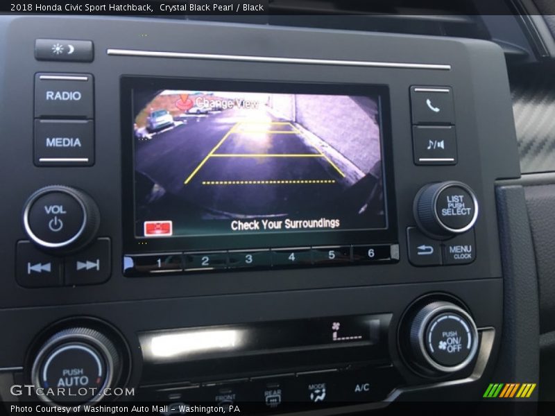Crystal Black Pearl / Black 2018 Honda Civic Sport Hatchback