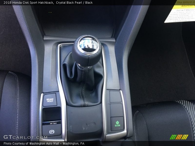  2018 Civic Sport Hatchback 6 Speed Manual Shifter