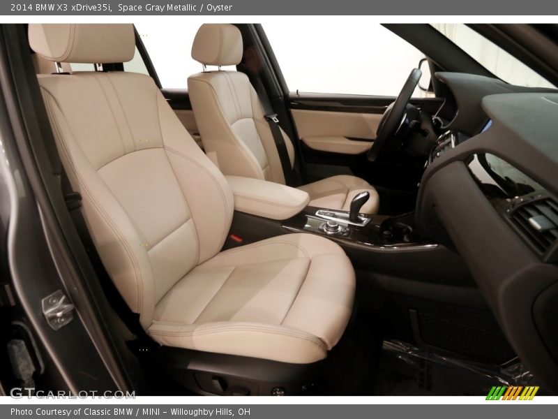 Space Gray Metallic / Oyster 2014 BMW X3 xDrive35i
