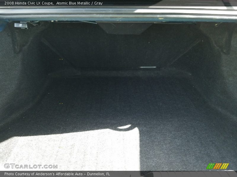 Atomic Blue Metallic / Gray 2008 Honda Civic LX Coupe