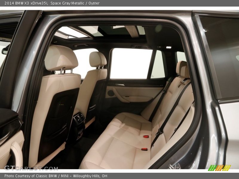 Space Gray Metallic / Oyster 2014 BMW X3 xDrive35i