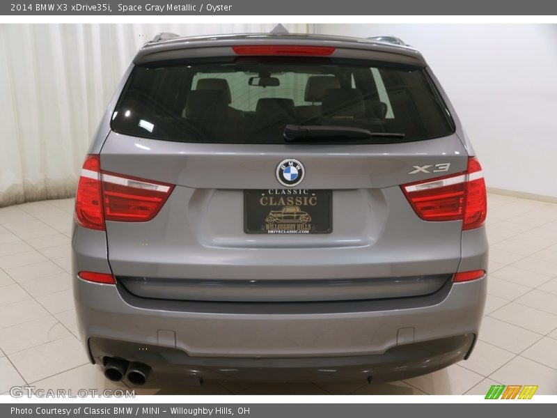 Space Gray Metallic / Oyster 2014 BMW X3 xDrive35i