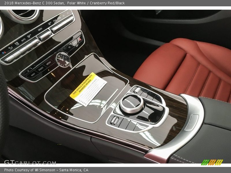 Polar White / Cranberry Red/Black 2018 Mercedes-Benz C 300 Sedan