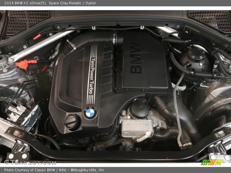 Space Gray Metallic / Oyster 2014 BMW X3 xDrive35i