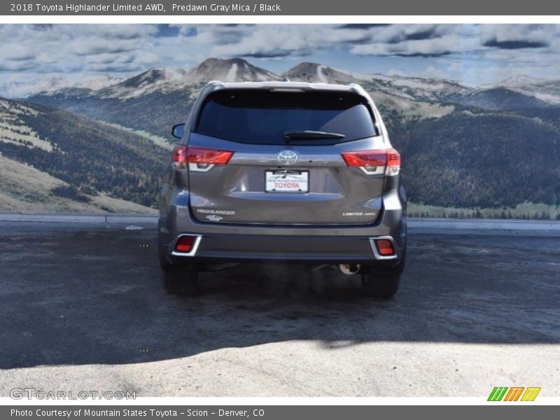 Predawn Gray Mica / Black 2018 Toyota Highlander Limited AWD