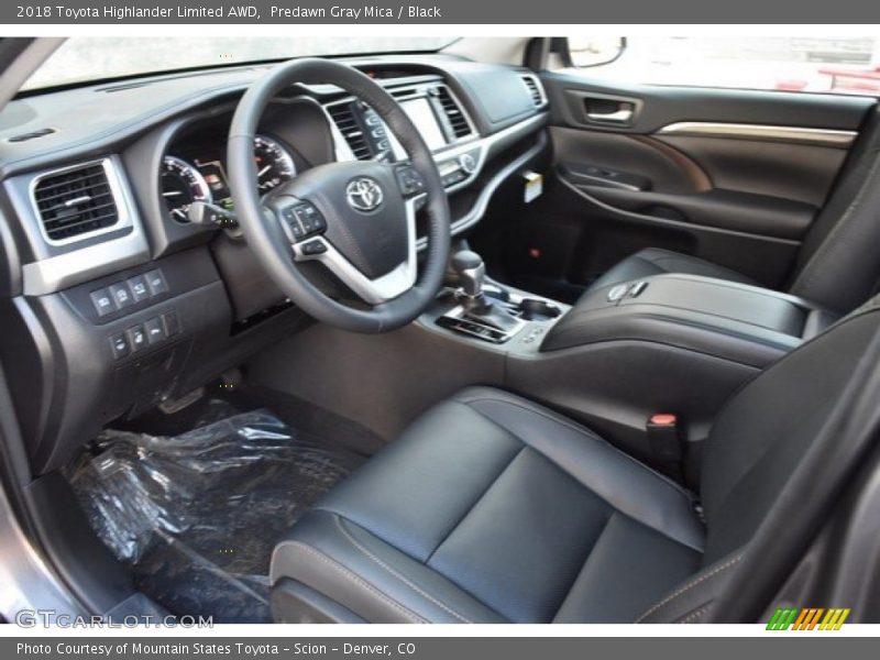 Predawn Gray Mica / Black 2018 Toyota Highlander Limited AWD