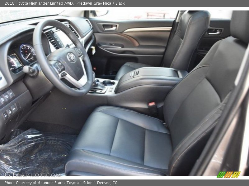 Predawn Gray Mica / Black 2018 Toyota Highlander Limited AWD