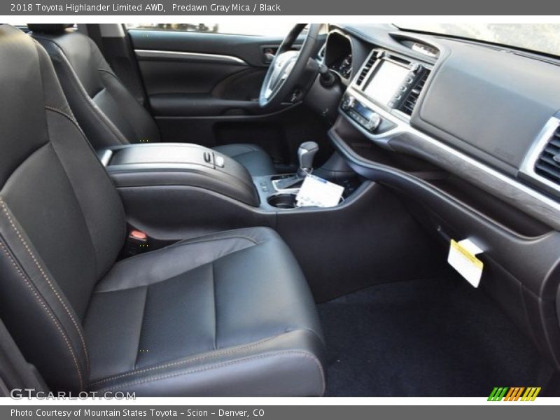 Predawn Gray Mica / Black 2018 Toyota Highlander Limited AWD