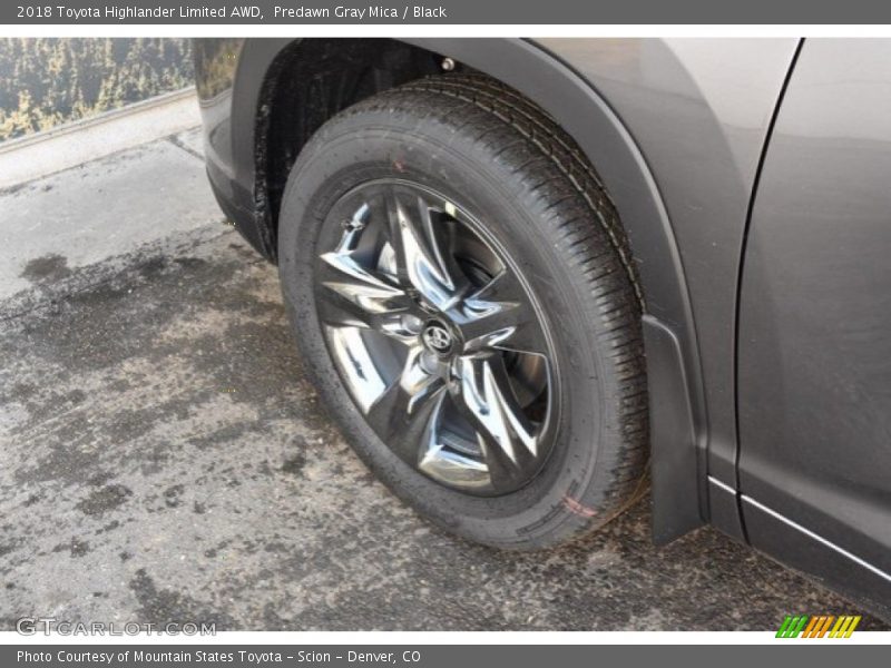 Predawn Gray Mica / Black 2018 Toyota Highlander Limited AWD