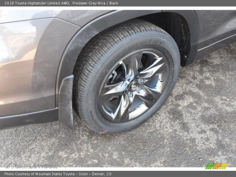 Predawn Gray Mica / Black 2018 Toyota Highlander Limited AWD