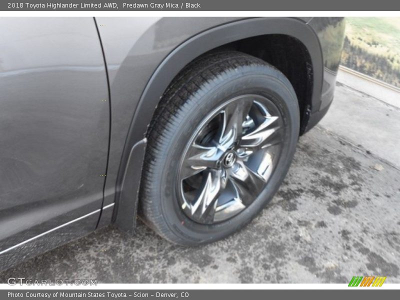 Predawn Gray Mica / Black 2018 Toyota Highlander Limited AWD