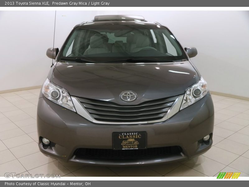 Predawn Gray Mica / Light Gray 2013 Toyota Sienna XLE