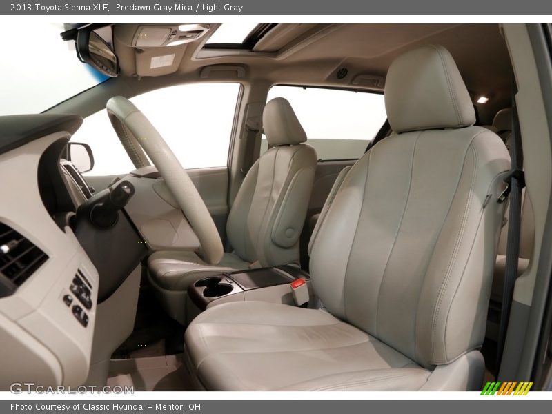 Predawn Gray Mica / Light Gray 2013 Toyota Sienna XLE