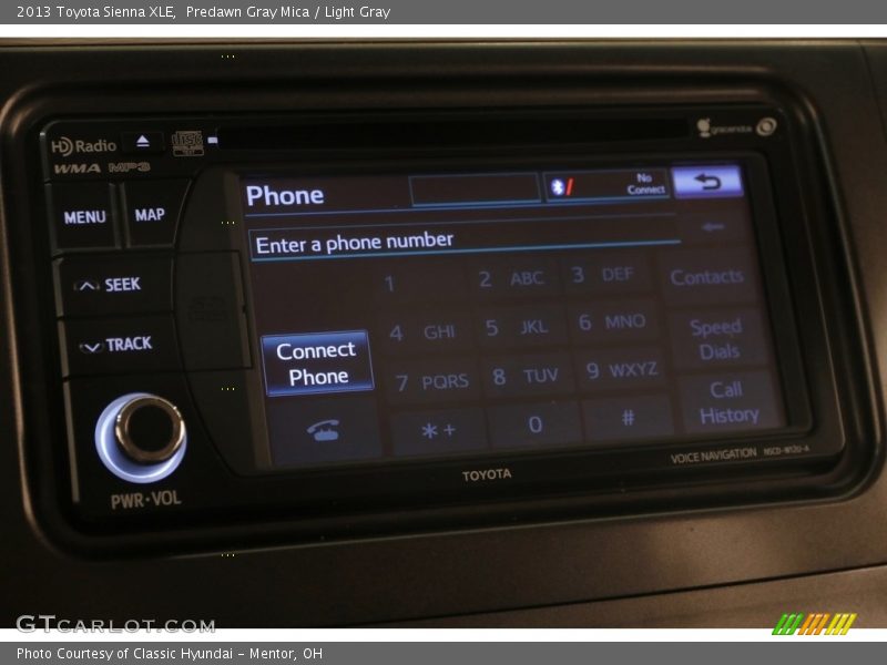 Predawn Gray Mica / Light Gray 2013 Toyota Sienna XLE