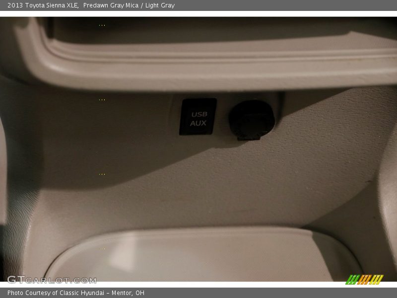 Predawn Gray Mica / Light Gray 2013 Toyota Sienna XLE