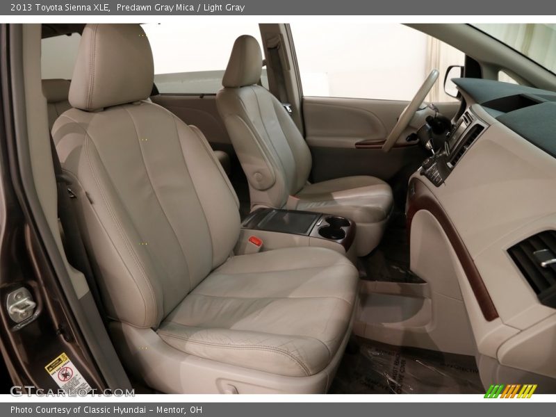 Predawn Gray Mica / Light Gray 2013 Toyota Sienna XLE