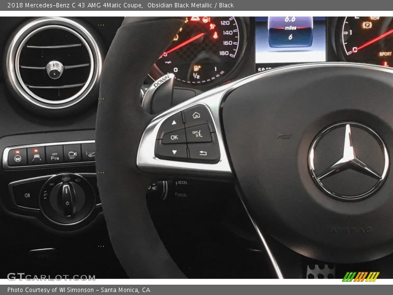 Obsidian Black Metallic / Black 2018 Mercedes-Benz C 43 AMG 4Matic Coupe