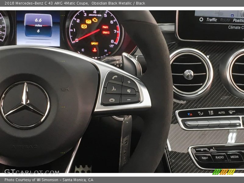 Obsidian Black Metallic / Black 2018 Mercedes-Benz C 43 AMG 4Matic Coupe