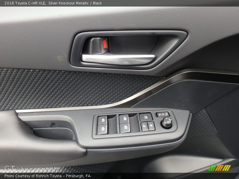 Silver Knockout Metallic / Black 2018 Toyota C-HR XLE