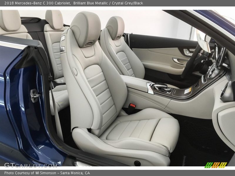 Brilliant Blue Metallic / Crystal Grey/Black 2018 Mercedes-Benz C 300 Cabriolet