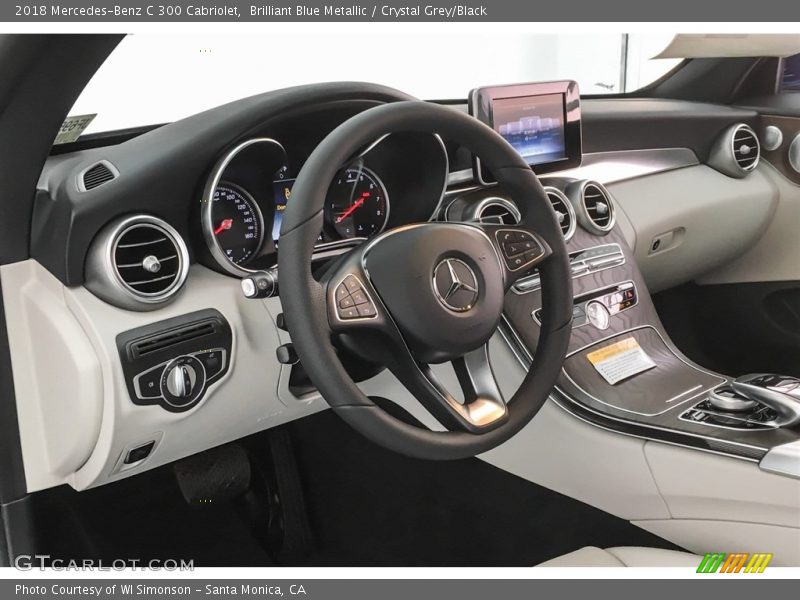 Brilliant Blue Metallic / Crystal Grey/Black 2018 Mercedes-Benz C 300 Cabriolet