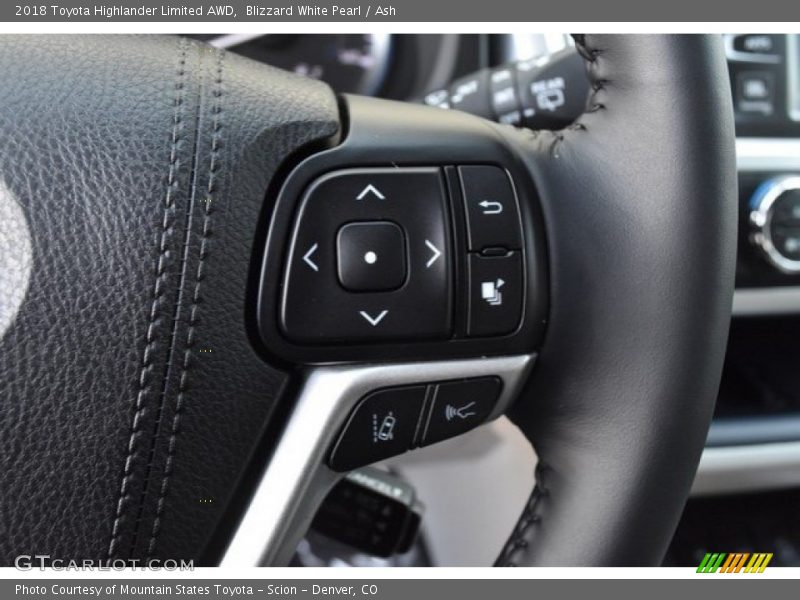 Blizzard White Pearl / Ash 2018 Toyota Highlander Limited AWD