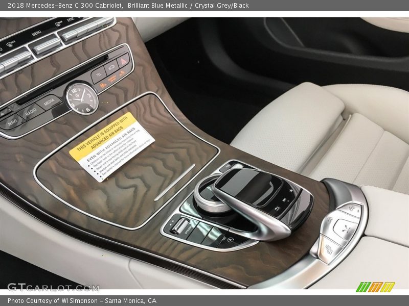Brilliant Blue Metallic / Crystal Grey/Black 2018 Mercedes-Benz C 300 Cabriolet