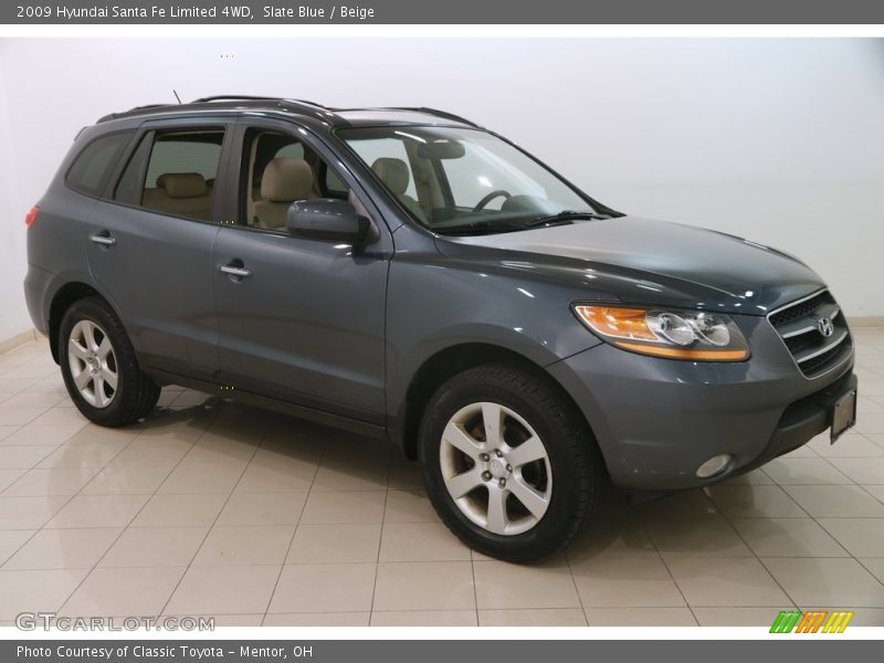 Slate Blue / Beige 2009 Hyundai Santa Fe Limited 4WD