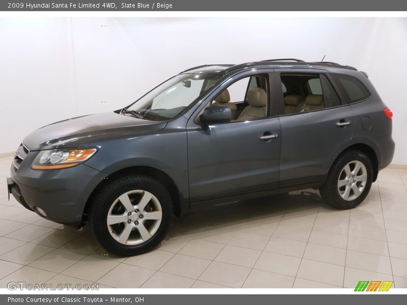 Slate Blue / Beige 2009 Hyundai Santa Fe Limited 4WD