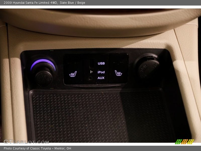 Slate Blue / Beige 2009 Hyundai Santa Fe Limited 4WD