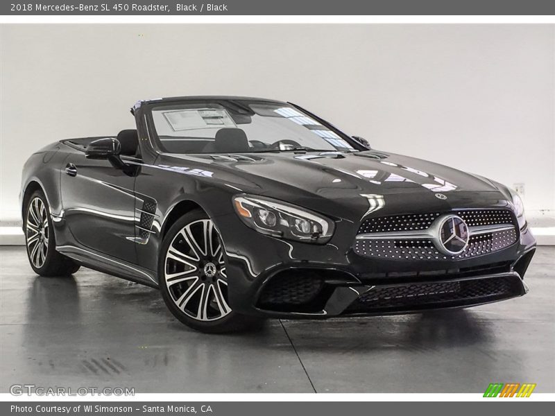 Black / Black 2018 Mercedes-Benz SL 450 Roadster