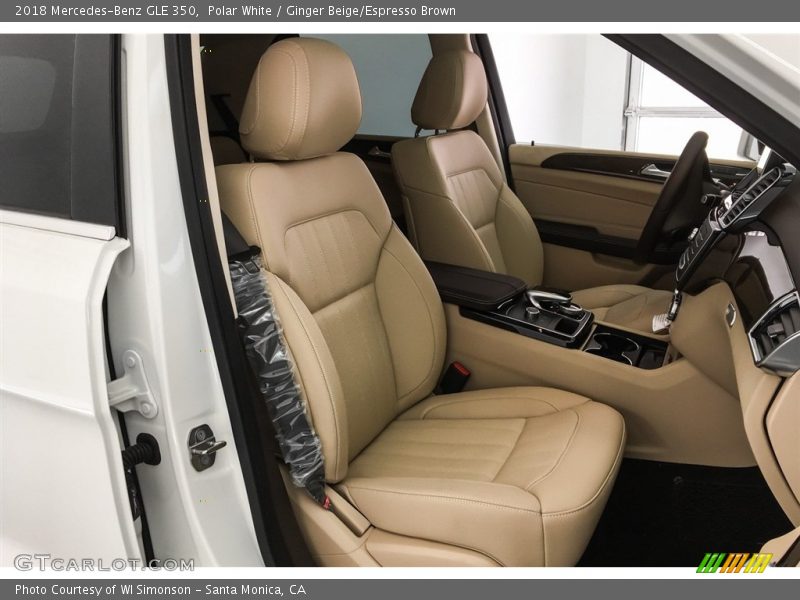 Polar White / Ginger Beige/Espresso Brown 2018 Mercedes-Benz GLE 350