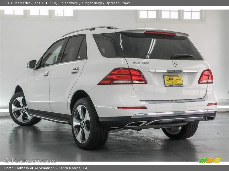 Polar White / Ginger Beige/Espresso Brown 2018 Mercedes-Benz GLE 350