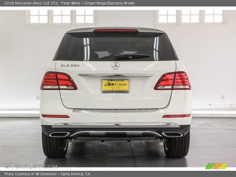 Polar White / Ginger Beige/Espresso Brown 2018 Mercedes-Benz GLE 350