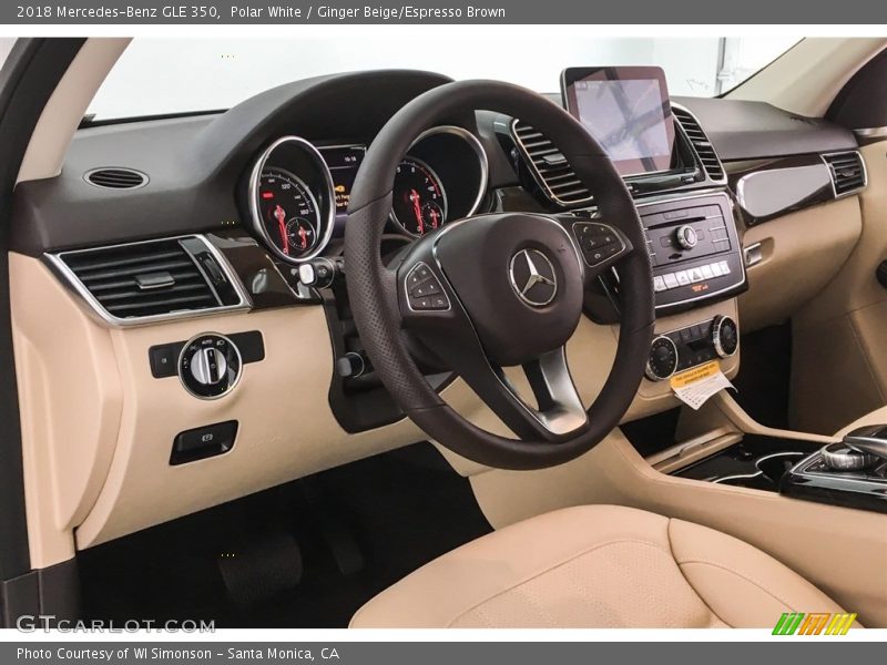 Polar White / Ginger Beige/Espresso Brown 2018 Mercedes-Benz GLE 350
