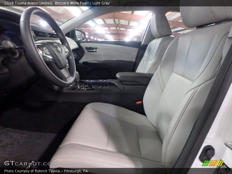 Blizzard White Pearl / Light Gray 2018 Toyota Avalon Limited