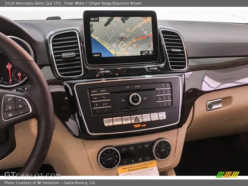 Polar White / Ginger Beige/Espresso Brown 2018 Mercedes-Benz GLE 350