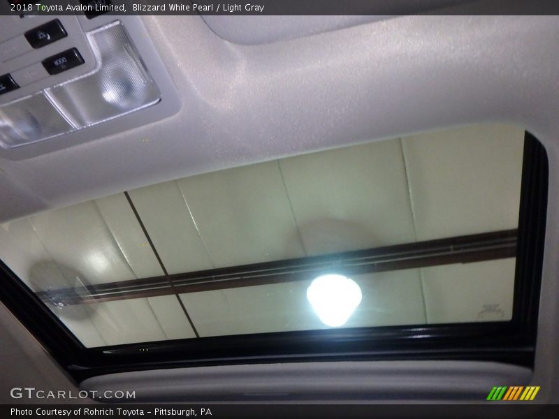 Blizzard White Pearl / Light Gray 2018 Toyota Avalon Limited