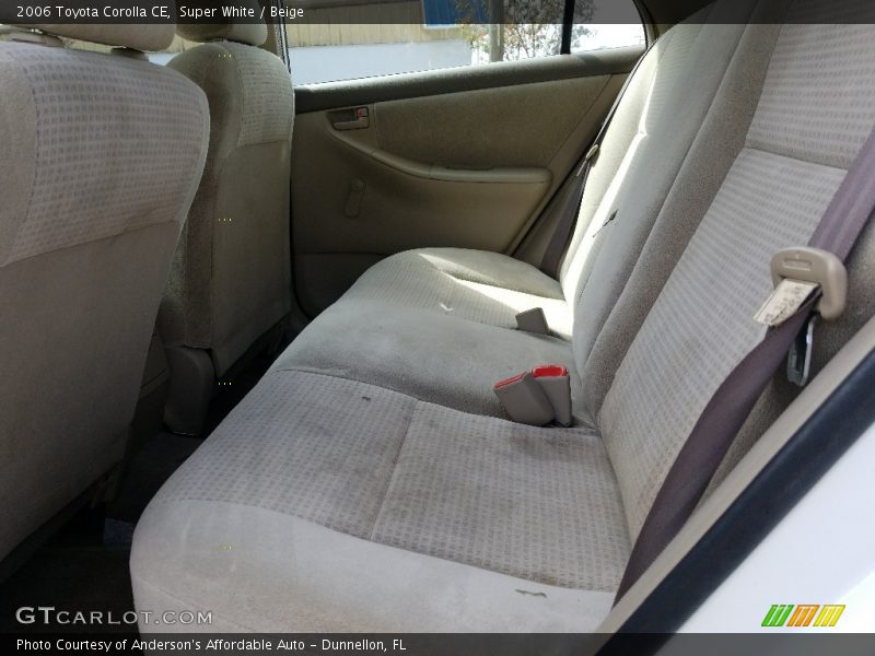 Super White / Beige 2006 Toyota Corolla CE