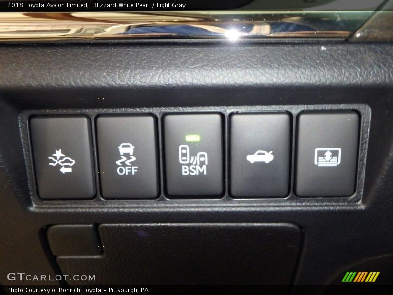 Blizzard White Pearl / Light Gray 2018 Toyota Avalon Limited