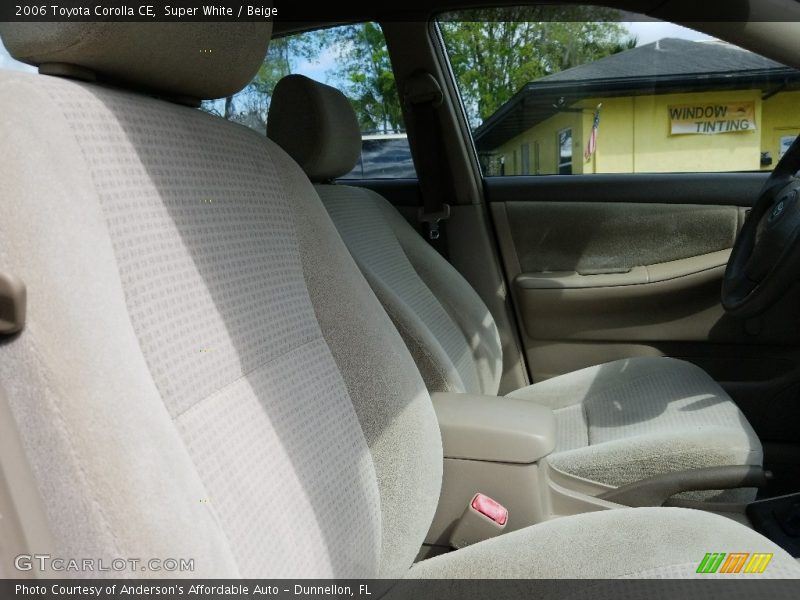 Super White / Beige 2006 Toyota Corolla CE
