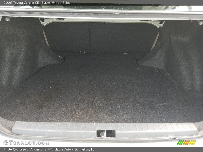 Super White / Beige 2006 Toyota Corolla CE