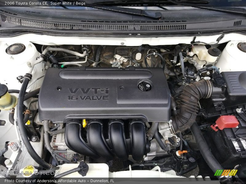 Super White / Beige 2006 Toyota Corolla CE