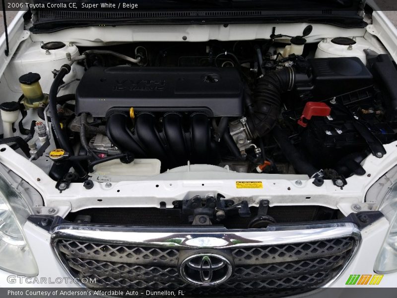 Super White / Beige 2006 Toyota Corolla CE