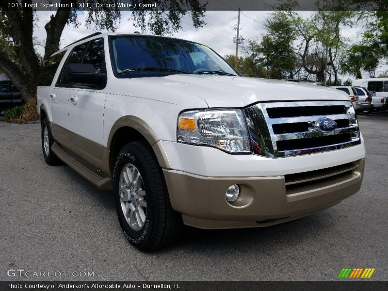 Oxford White / Camel 2011 Ford Expedition EL XLT