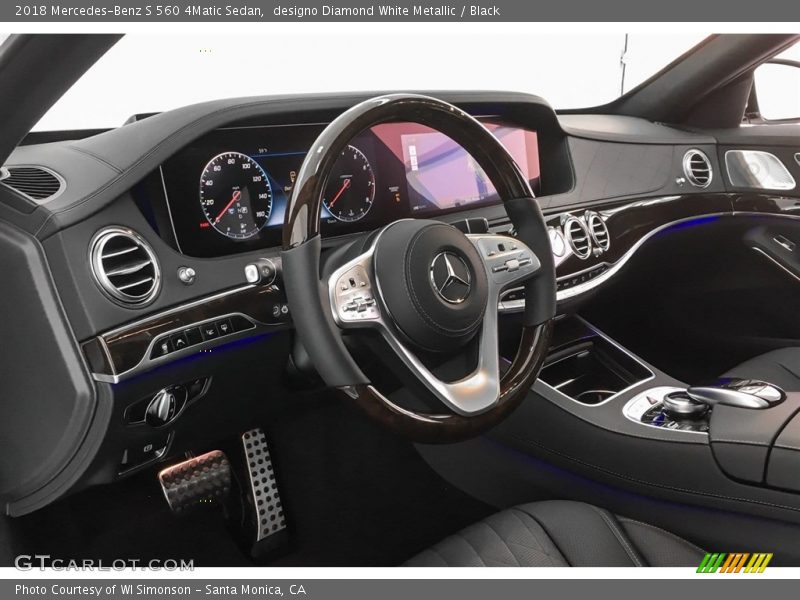 designo Diamond White Metallic / Black 2018 Mercedes-Benz S 560 4Matic Sedan