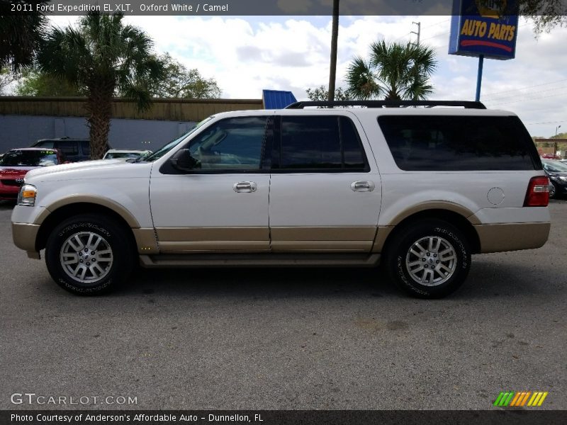 Oxford White / Camel 2011 Ford Expedition EL XLT