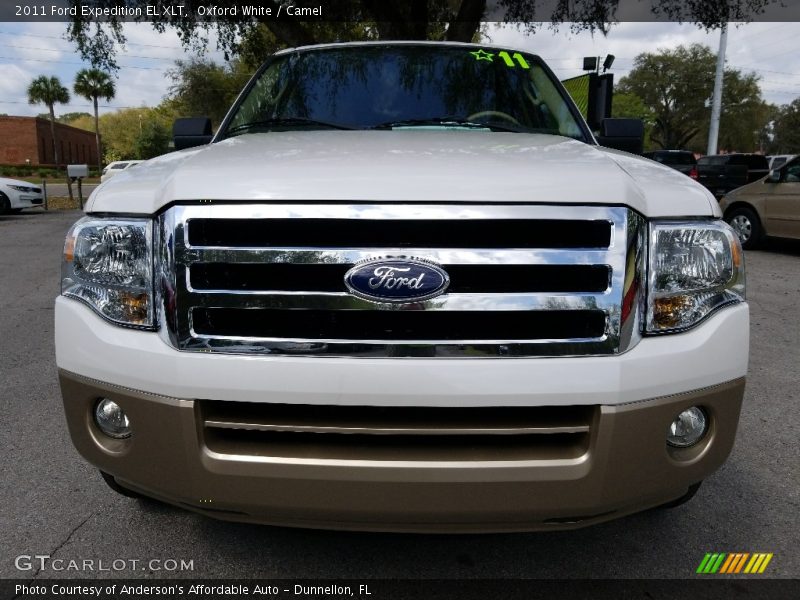 Oxford White / Camel 2011 Ford Expedition EL XLT