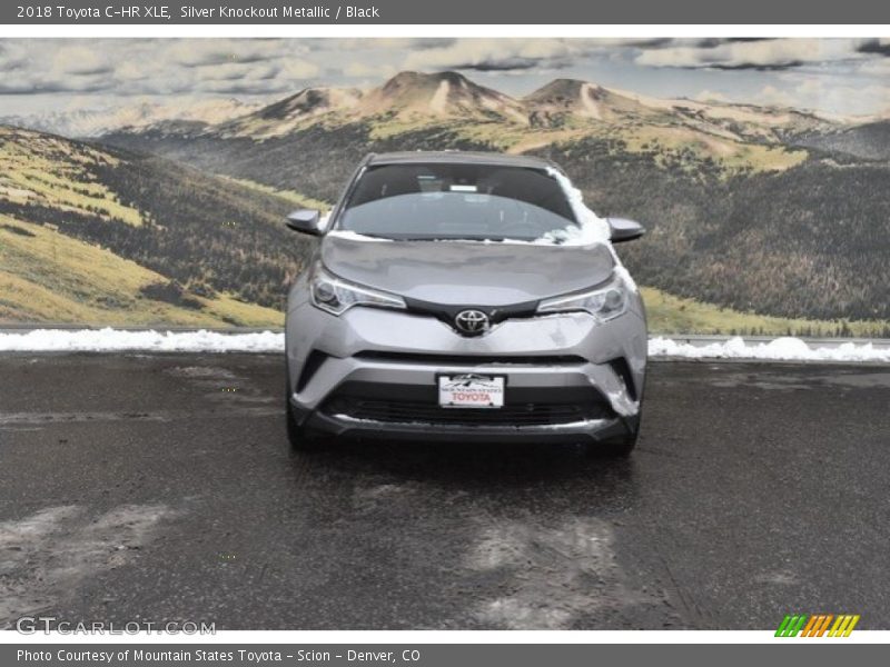 Silver Knockout Metallic / Black 2018 Toyota C-HR XLE