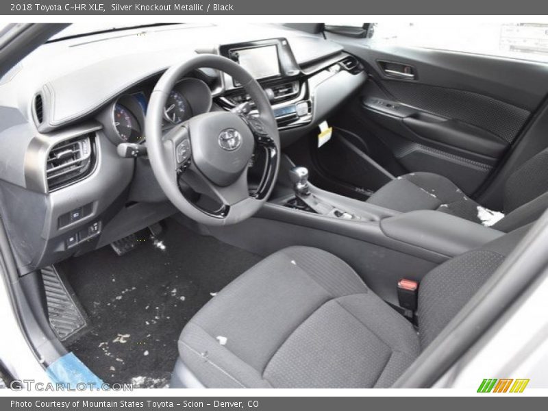 Silver Knockout Metallic / Black 2018 Toyota C-HR XLE